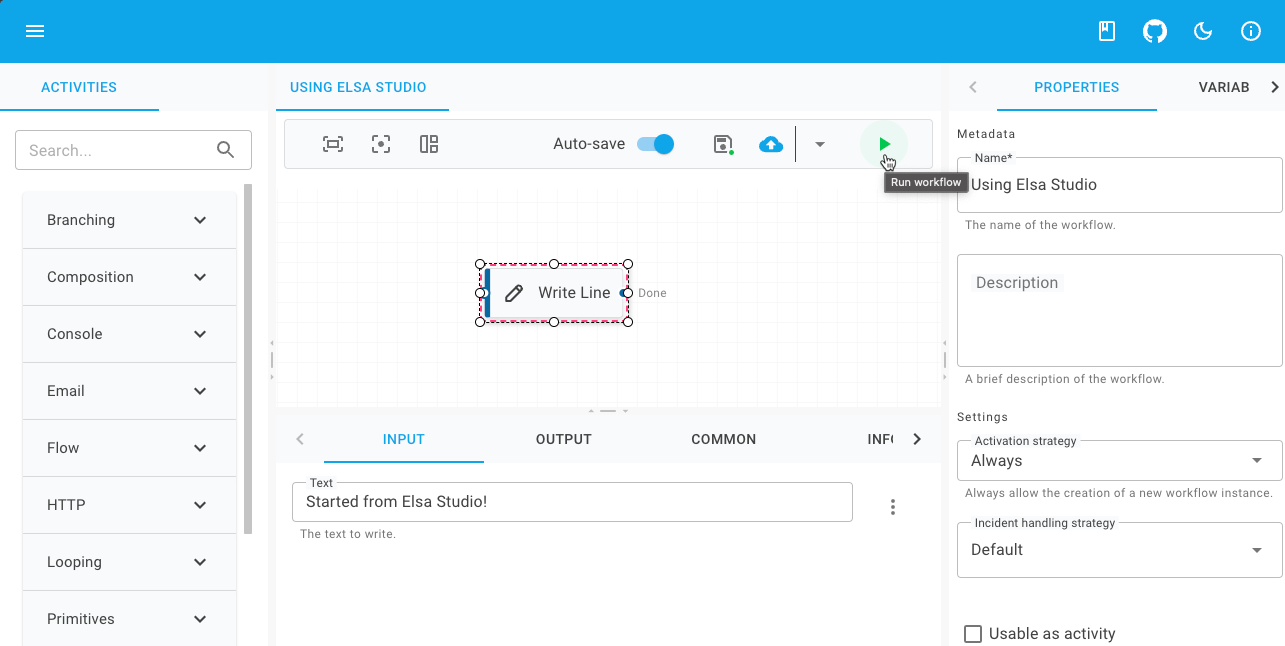 Elsa Studio Interface